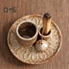 Держатель для благовоний Palo Santo 4-в-1, керамический подсвечник с золоуловителем, лотосовая подставка, курильница для благовоний, для медитации и йоги