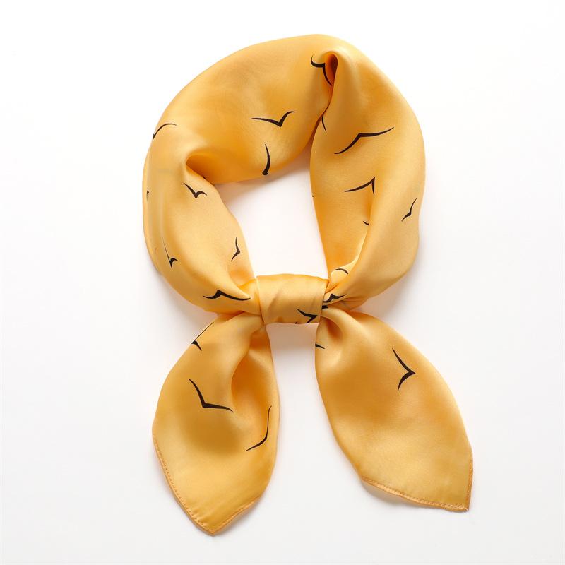 70 * 70cm New Silk Small Square Scarf For Women'S Neck Protection Professional Scarf Versatile Hair Tie Headscarf Scarf