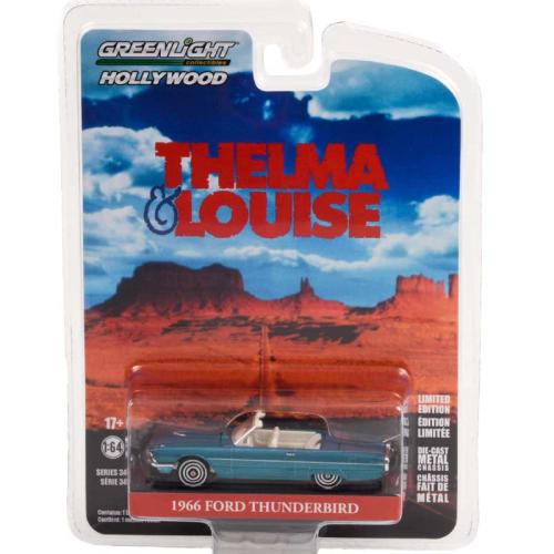 Greenlight 1:64 SCALE HOLLYWOOD SERIES 34 1966 FORD THUNDERBIRD - THELMA LOUISE Greenlight 1:64 Scale Hollywood Series 34 "1986 Ford Thunderbird - The