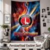Wall Hanging Tapestry With Custom Name & Text, Charlton Athletic Decorative Tapestry For Bedroom
