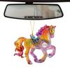 Horse Theme Acrylic Ornament 2D Flat Print Hanging Pendant for Horse Lovers Christmas Tree Decor And Equestrian Gift