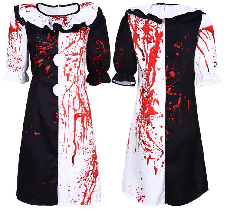 Halloween Horror Clown Costume for Cosplay & Stage Performance