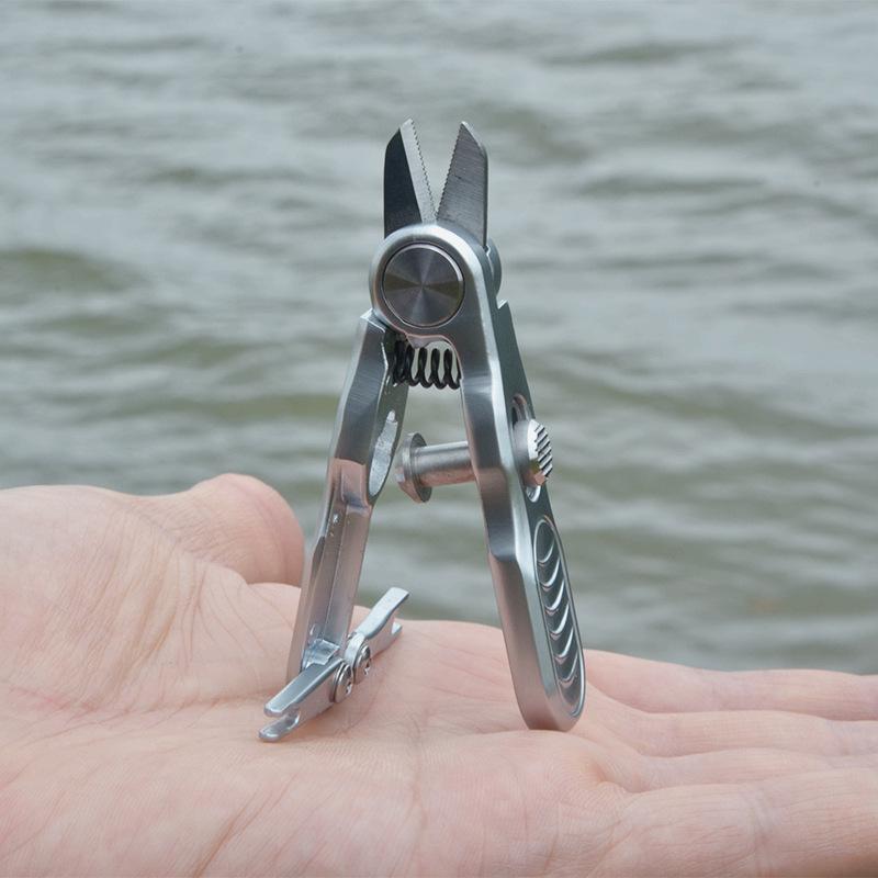 Компактные рыболовные ножницы для улицы: Мультитул для резки лески, работы с приманками и вязания узлов