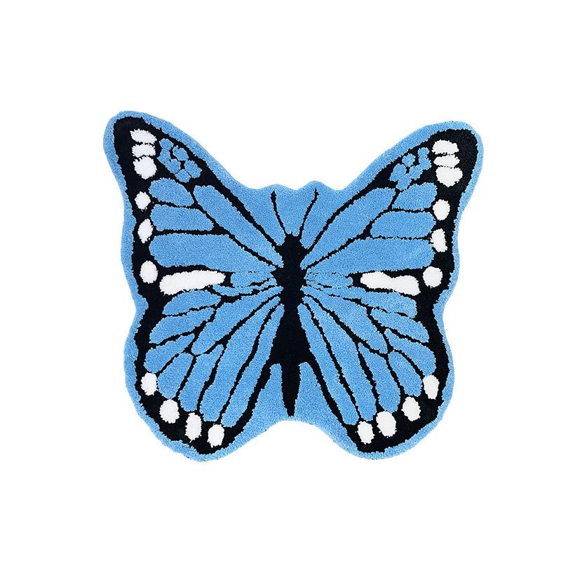 Cartoon Cute Animal Carpet Imitation Cashmere Dirt-Resistant Entrance Rug Living Room Sofa Easy to Clean Mat, Home Decor