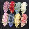 Sweet Flowers Hairpin Rose Chignon Hair Clips Handmade Rose Hair Comb  Party