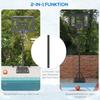 Basketball Stand, Outdoor/Indoor, Height-Adjustable, with Wheels, Fillable Base, Hoop Height 2.30-3.05 m