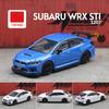 1/64 Subaru STI WRX Super Racing Toy Car JKM JDM Миниатюрная модель литого под давлением автомобиля из металлического сплава Бесплатные колеса Коллекция Подарков