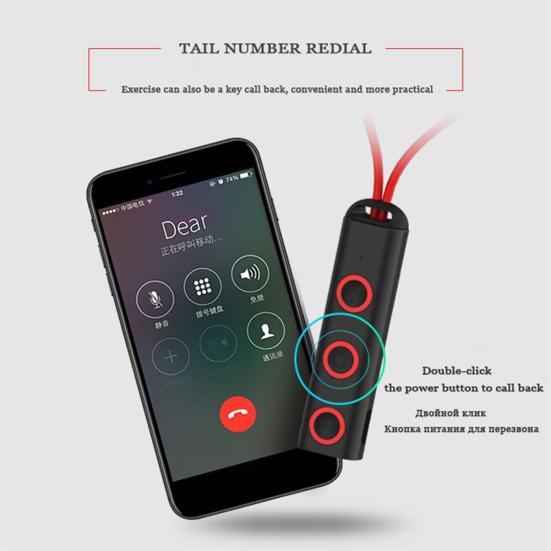 Магнитная беспроводная Bluetooth-совместимая стереогарнитура с микрофоном и шейным ободом Handsfree