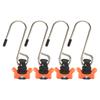 Pack Of 4 Cargo Motorhomes Campers Track Lock Buckle Hooks Alloy Fittings Accessories For Airline Rail Secure Transport