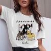 Dachshund Pug Teckel Funny T Shirt Women Harajuku Cute French Bulldog Frances German Shepherd Pit B