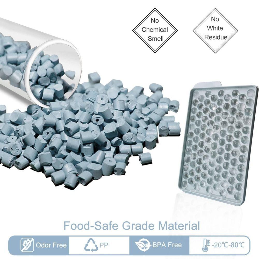 Форма для льда из пищевых продуктов, легко извлекаемая форма для кубиков льда, круглая форма для кубиков льда на 104 отверстия, холодильник