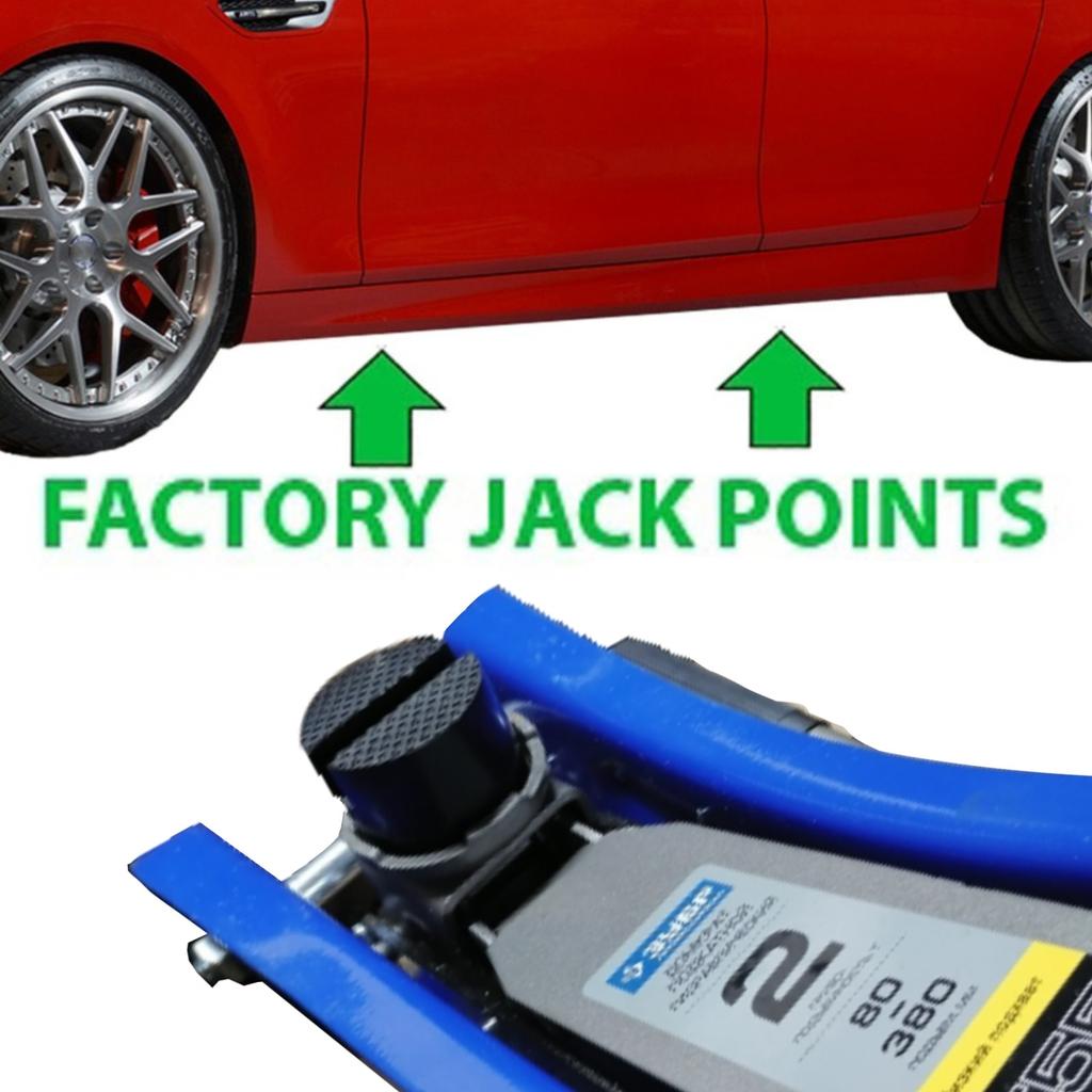 Floor Slotted Car Rubber Jack Pad Frame Protector Adapter Jacking Tool Pinch Weld Side Lifting Disk