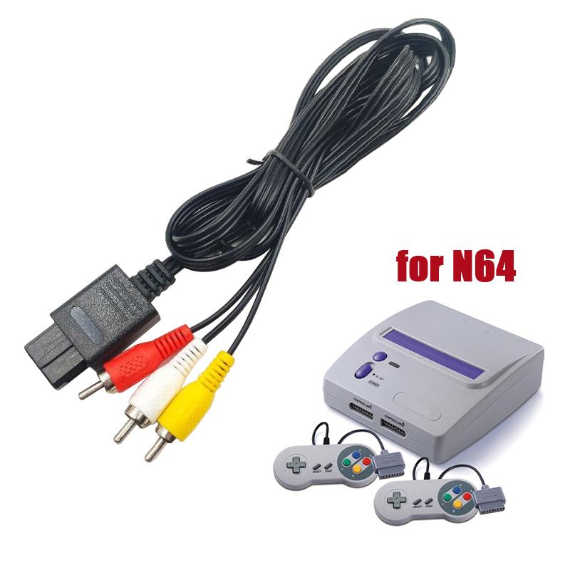 for Nintendo N64 AV Cable for Super Famicom SFC SNESG Game Controller AV Line Converter for GameCube Audio Video Extention Cable