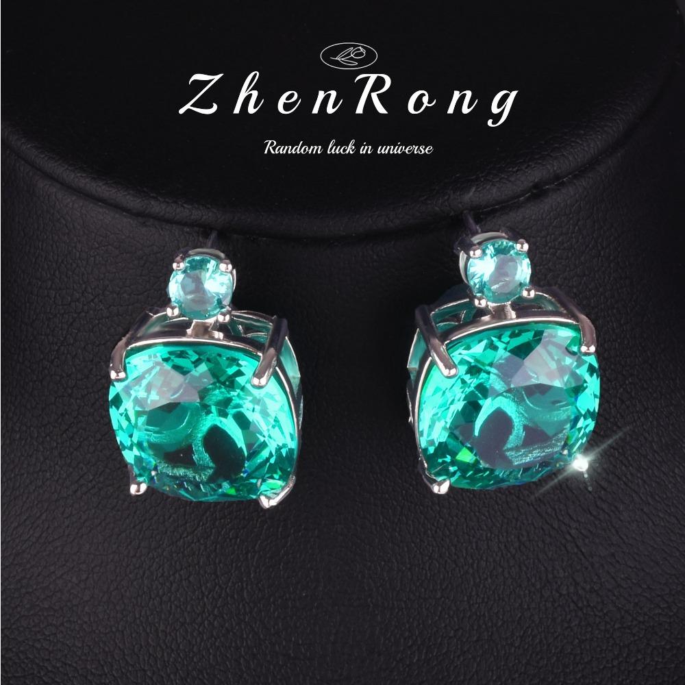 Luxury Simulated Pigeon Blood Ruby Jewelry Set Full Diamond Necklace Earrings Wedding Bride Party