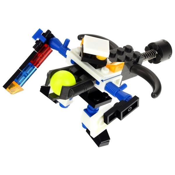 4in1 Construction Blocks Police Car Robot Plane Set of 4
