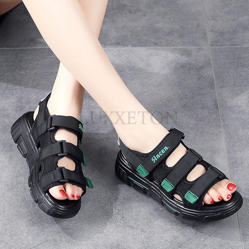 Platform Sandals for Women Summer The New Flat Student Casual Sports Roman Beach Shoes for Women