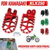 For Kawasaki KLX300R KLX300S KLX300SM KLX650 KLX650R KLR650 KLX 300R 300SM KLR 650 Accessories Footrest Footpegs Foot Pegs Pedal