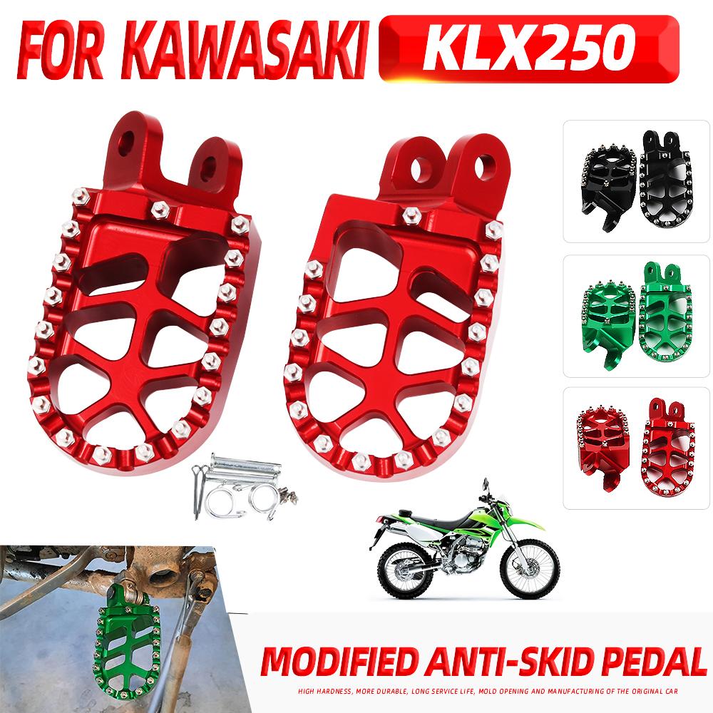 For Kawasaki KLX300R KLX300S KLX300SM KLX650 KLX650R KLR650 KLX 300R 300SM KLR 650 Accessories Footrest Footpegs Foot Pegs Pedal