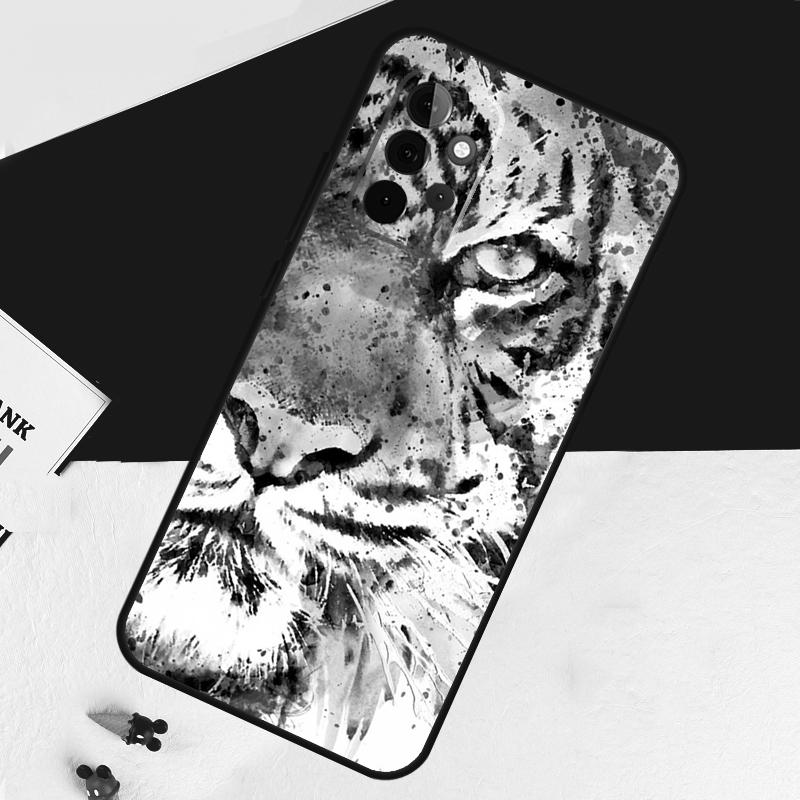 Чехол Лицо Льва Тигра Для Samsung Galaxy A05 A06 A26 A16 A56 A36 A22 A32 A52 A54 A34 A14 A55 A15 A53 A33 A35