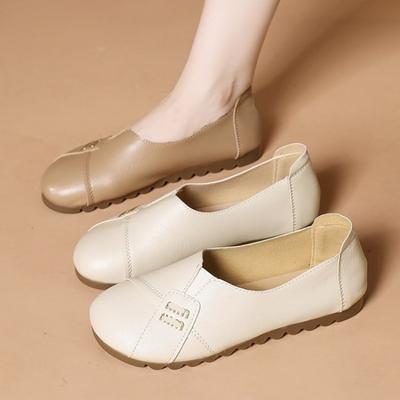 Осень новая женская одинарная обувь удобная и универсальная мягкая подошва плоская подошва нескользящая повседневная педаль