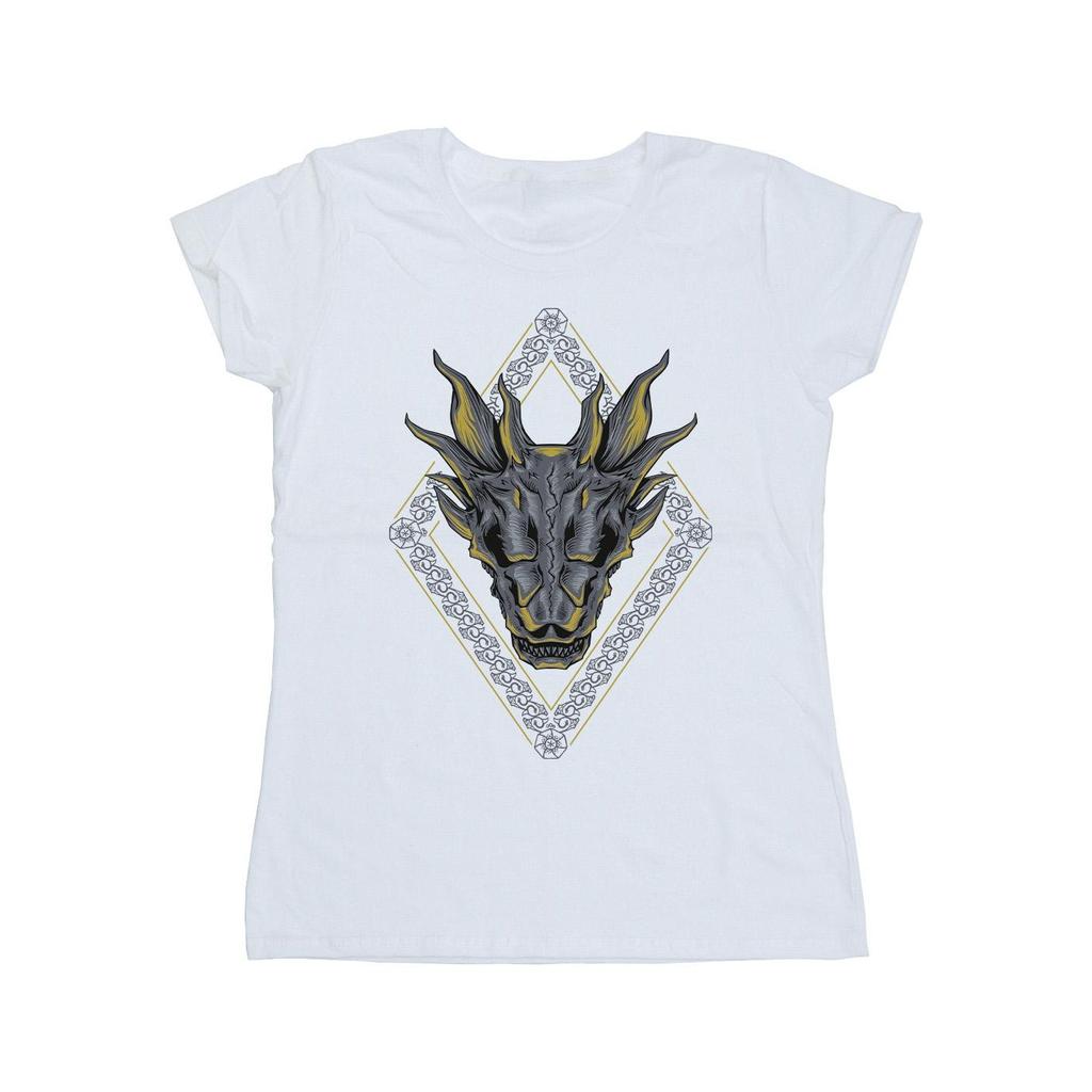 Game Of Thrones: House Of The Dragon Womens/Ladies Dragon Pattern Cotton T-Shirt