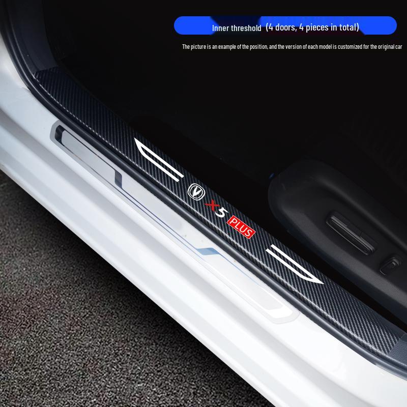 Аксессуары для интерьера Changan X5 PLUS 2024: Наклейки-защитники на пороги и декоративные элементы
