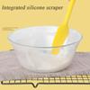 Набор силиконовых лопаток из 2 предметов Инструменты-гаджеты Инструмент для смешивания Посуда Все для кухни и дома Выпечка Торт Крем Желтый/Коричневый Скребок