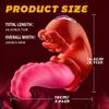 4 In 1 Tongue Push Vibrator Rose Toys 10 Licking and Swaying Patterns Dildo Pleasure Tools