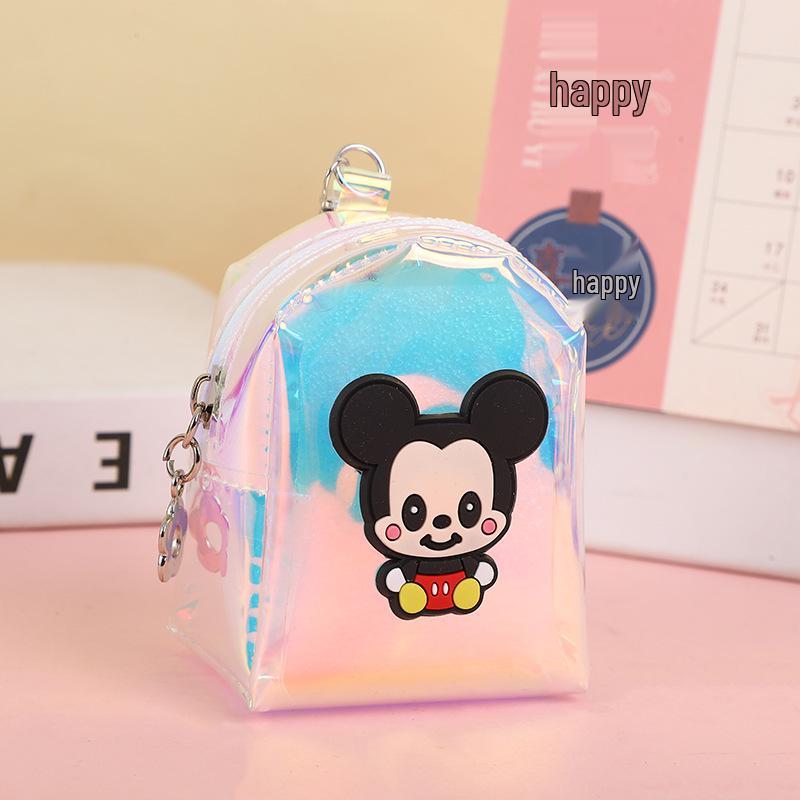 Милый мультяшный мини-кошелек для монет и брелок для ключей в корейском стиле