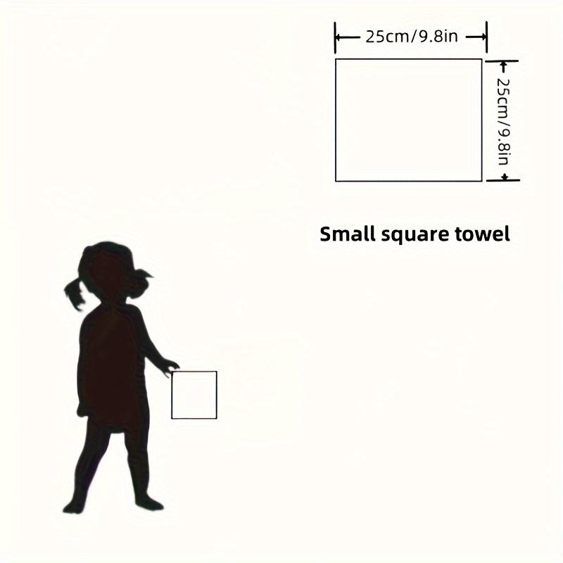 10 шт. Полотенца из бамбукового волокна Супермягкие, Впитывающие, Быстросохнущие Портативные Квадратные Полотенца Разных Цветов Розовый, Голубой, Желтый, Зеленый, Фиолетовый ,Для тела,