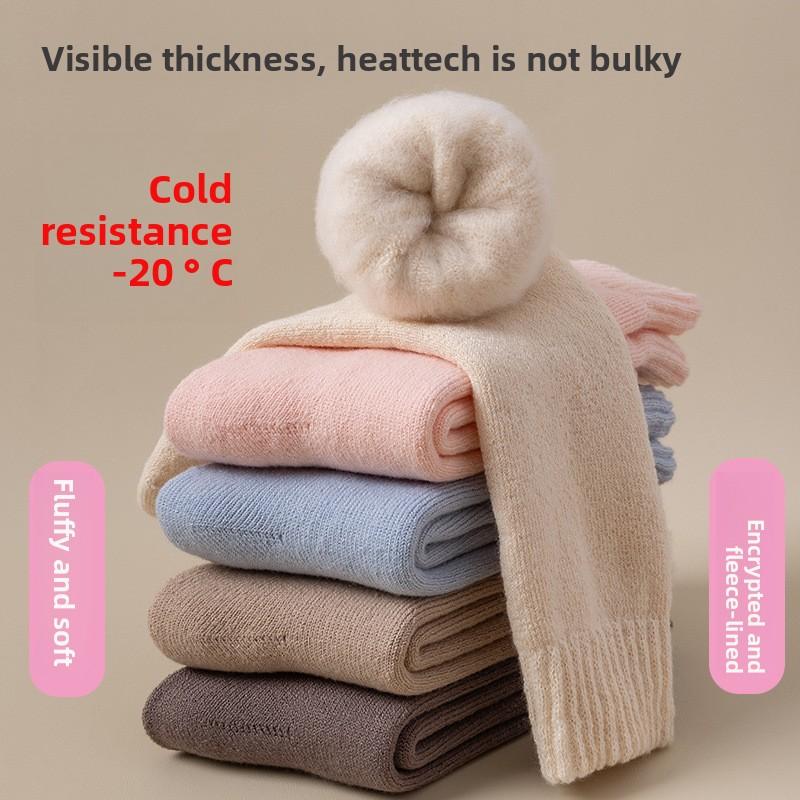 Супер Толстые Кашемировые Носки для Женщин, чтобы Сохранять Тепло Осенью и Зимой