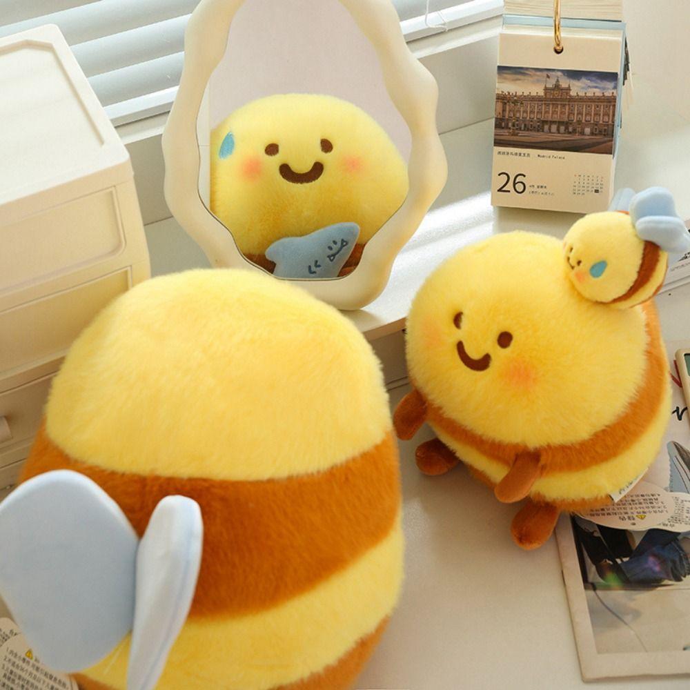 Shark Bee Bees Bear Plush Dolls Bee Shape Bee Stuffed Toys Bee Doll Plush Toy Home Decor