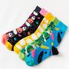 Fashion Men Socks Cotton Cartoon Animal Sheep Cool Long Socks Big Size Colorful Dress Socks Men