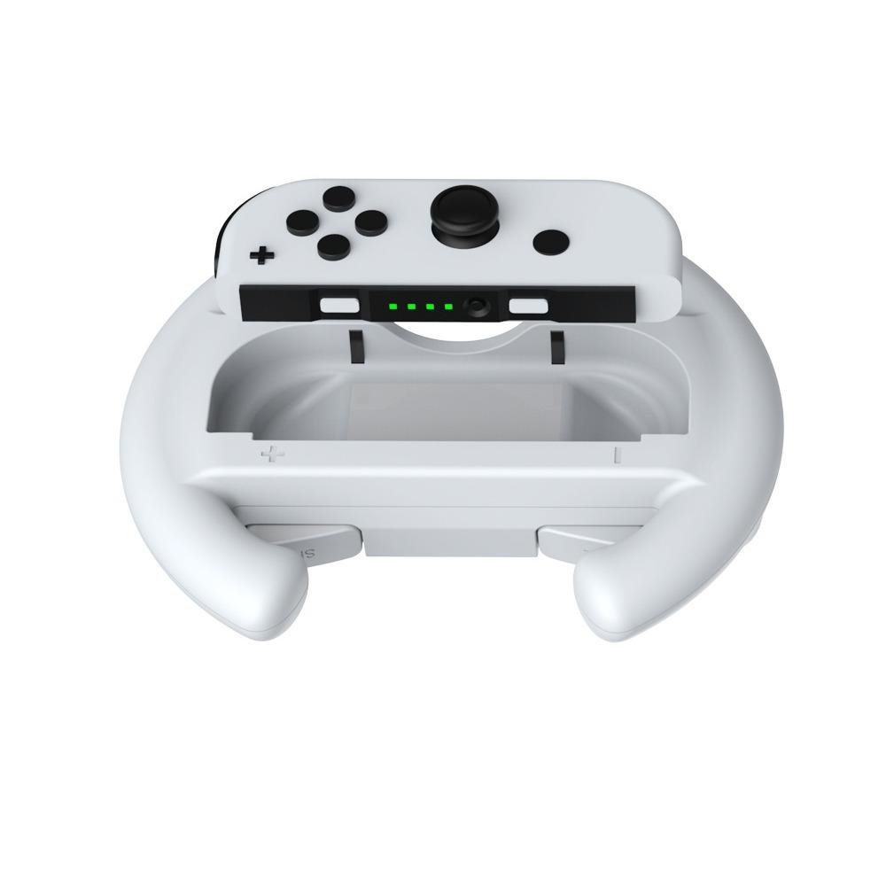 Подставка-держатель для рулевой ручки из ABS, левый и правый Joy-Con, Joycon для Nintendo Switch, OLED-контроллер, аксессуары для колес, 2 шт.