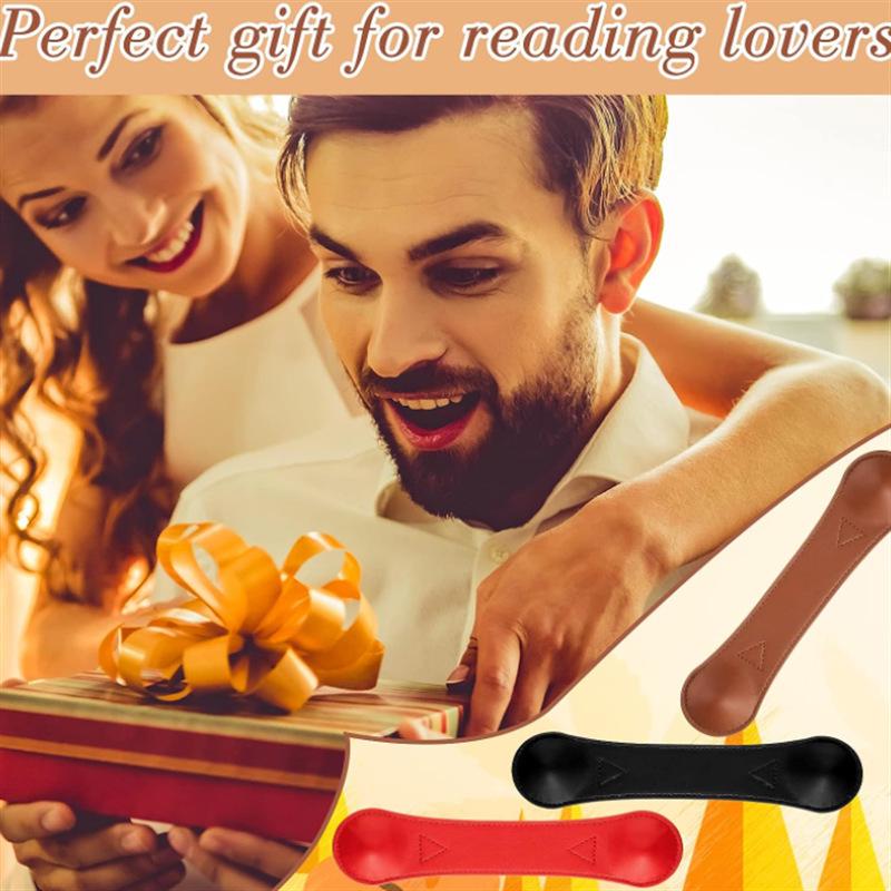 Dual-Sided Magnetic Leather Bookmark & Page Holder