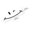 Creative Car Front Rear Bumper Sticker Smile Styling Decal Auto Tuning Accessories For Tesla Model Y S Model 3 BYD Atto Dolphin