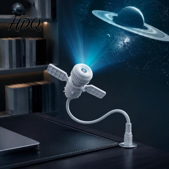 Проектор Звездного Неба с Цветными Точками, USB-Лампа Луна Космос для Автомобиля, Регулируемое Освещение Сцены, Спальня, Креативный Фон для Прямых Трансляций