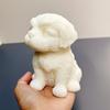 3D Большая милая собака свеча силиконовая форма животное собака плюшевая собака смола силиконовая форма лежащая собака украшение бетон цемент гипс форма