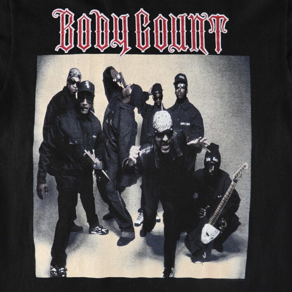 1994 Body Count Born Футболка с коротким рукавом Мертвый черный Все размеры Хлопок Унисекс Рубашка Унисекс Футболка