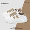 Женские туфли на мягкой подошве, маленькие белые, увеличивающие рост, туфли на платформе, женские спортивные и повседневные туфли на плоской подошве