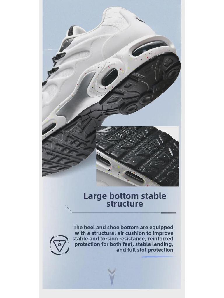 Men's Large Air Cushion Running Shoes - Ideal for Students and Sports