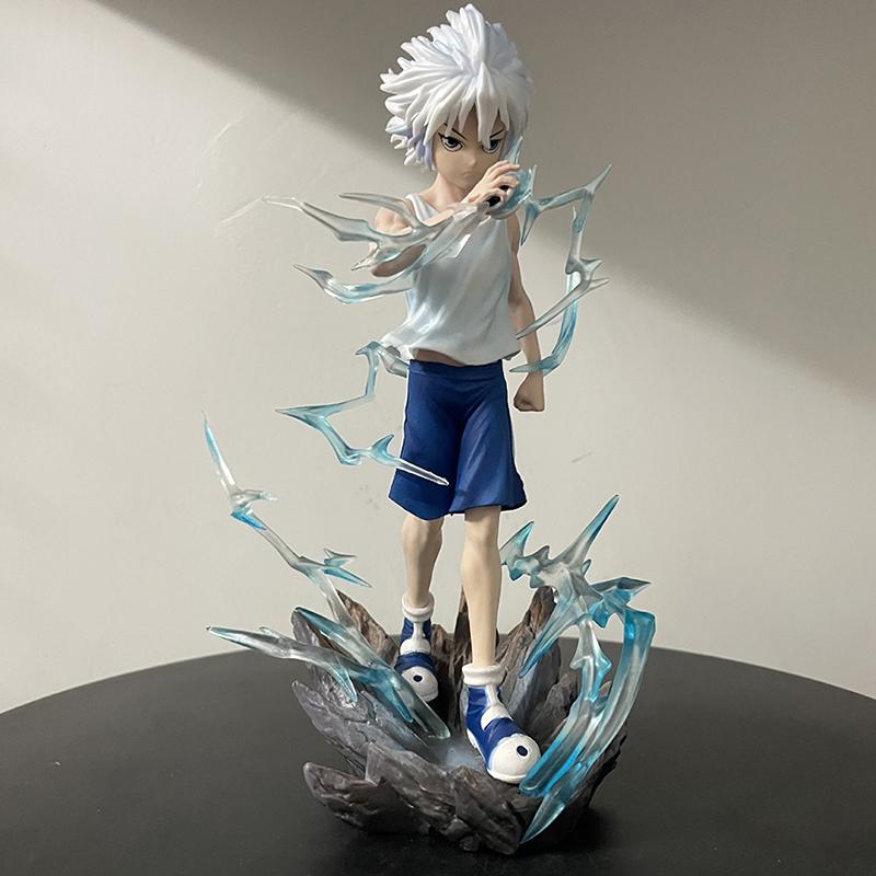 22см Аниме Hunter×Hunter Киллуа Золдик GK ПВХ Фигурка Коллекционная Модель Игрушки Кукла Подарок