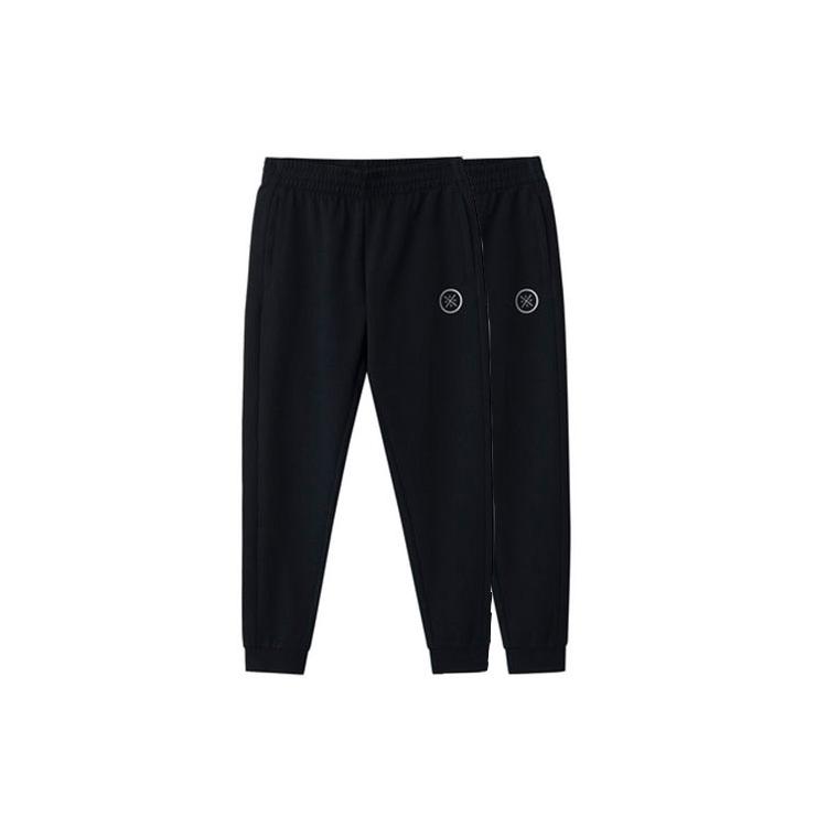 Li Ning Спортивные брюки из трикотажа мужские черные AKLSG39-2