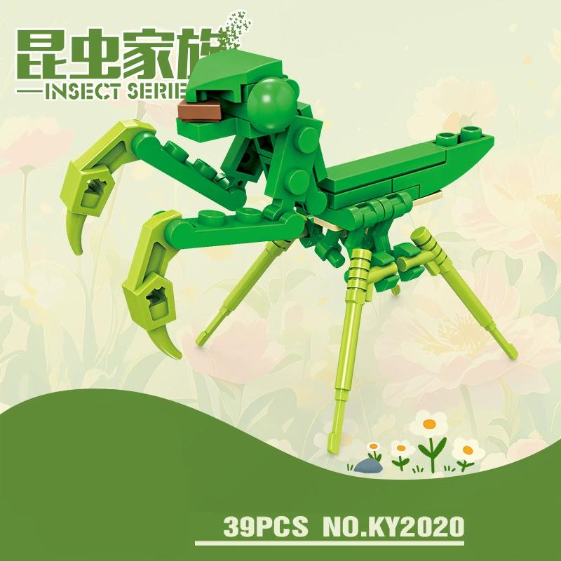 10ni1 Insect Animals Figures Mini Scorpion Butterfly Dragonfly Building Blocks Toy 3D Constructor Bricks For Kids Boys Gift Toy