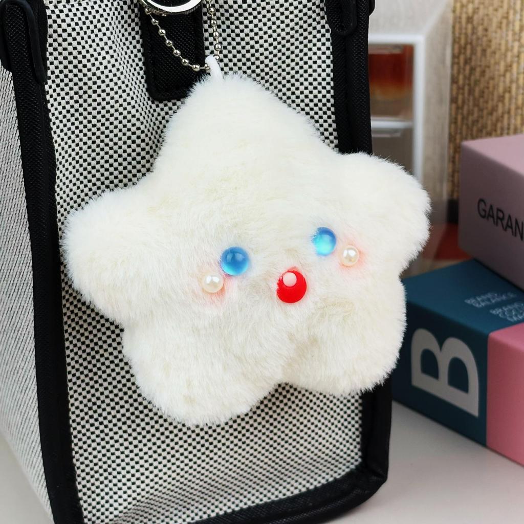 Звезда Пищалка Подвеска: Милый плюшевый брелок-подвеска, Идеально подходит для подарков и промо-акций на уличных прилавках