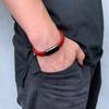 Fashion Jewelry Red Braided Leather Bracelet Of Men Women Fashion Bangles Wristband
