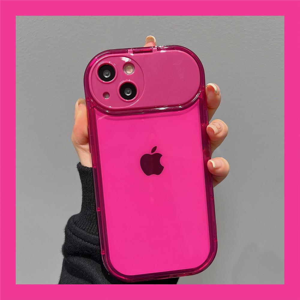 Невидимая камера Зеркало-подставка Прозрачный чехол для телефона Для iPhone 15 14 11 12 13 Pro Max Plus XR Мягкий ТПУ Ударопрочный чехол