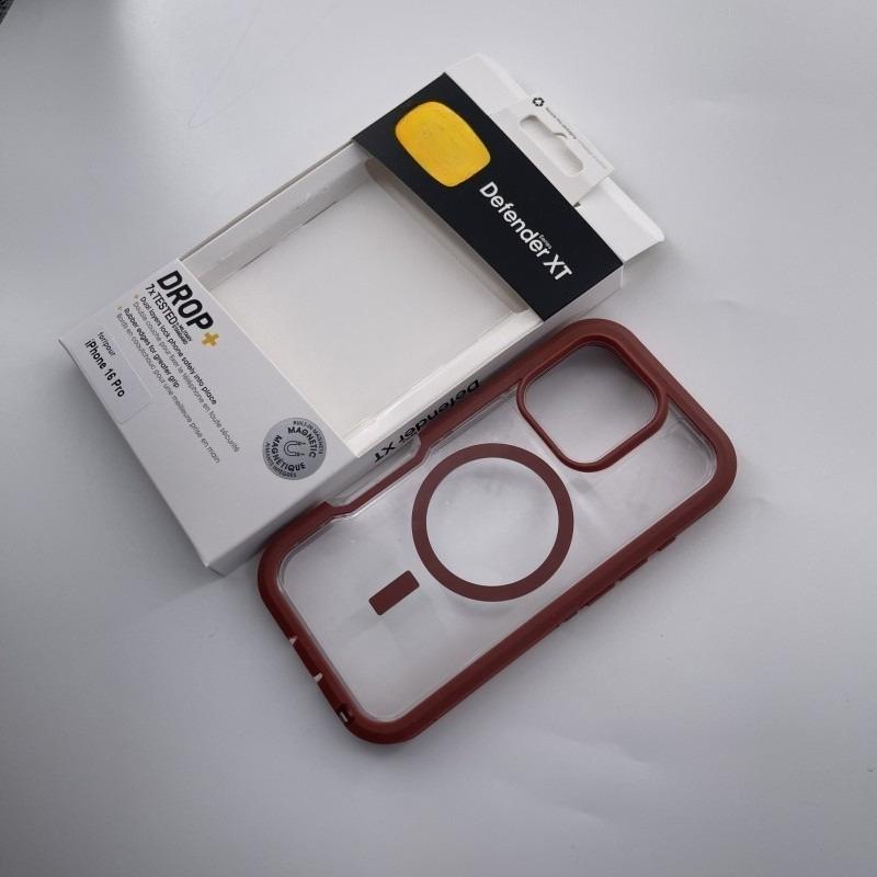 Прозрачный противоударный чехол Defender Series XT для MagSafe для iPhone 17 Pro Max Air 15 14 Plus Оригинальная прозрачная накладка Ott box