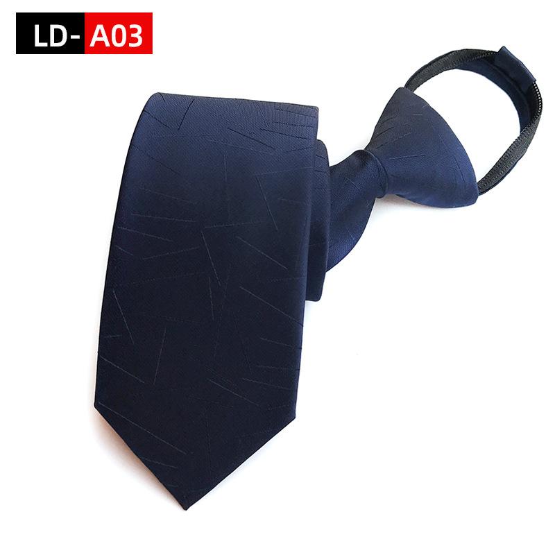 Мужской деловой галстук 8 см, галстук на молнии, ленивый свободный узел, западные украшения