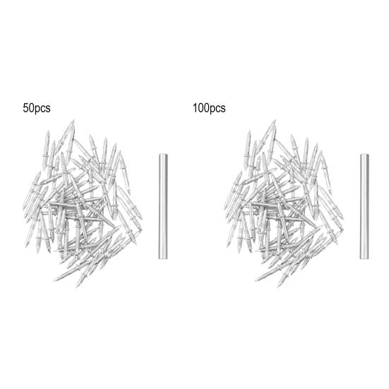 50/100 шт. Двухголовые бесшовные гвозди с инструментом-втулкой, не оставляющие следов, Плинтусы, Потолочные молдинги, Двусторонние невидимые винты